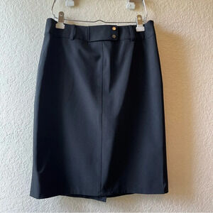 Carlisle‎ black pencil skirt career work office minimalist staple classic sleek